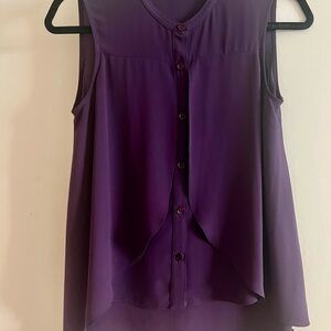 BCBGeneration Eggplant Purple Blouse